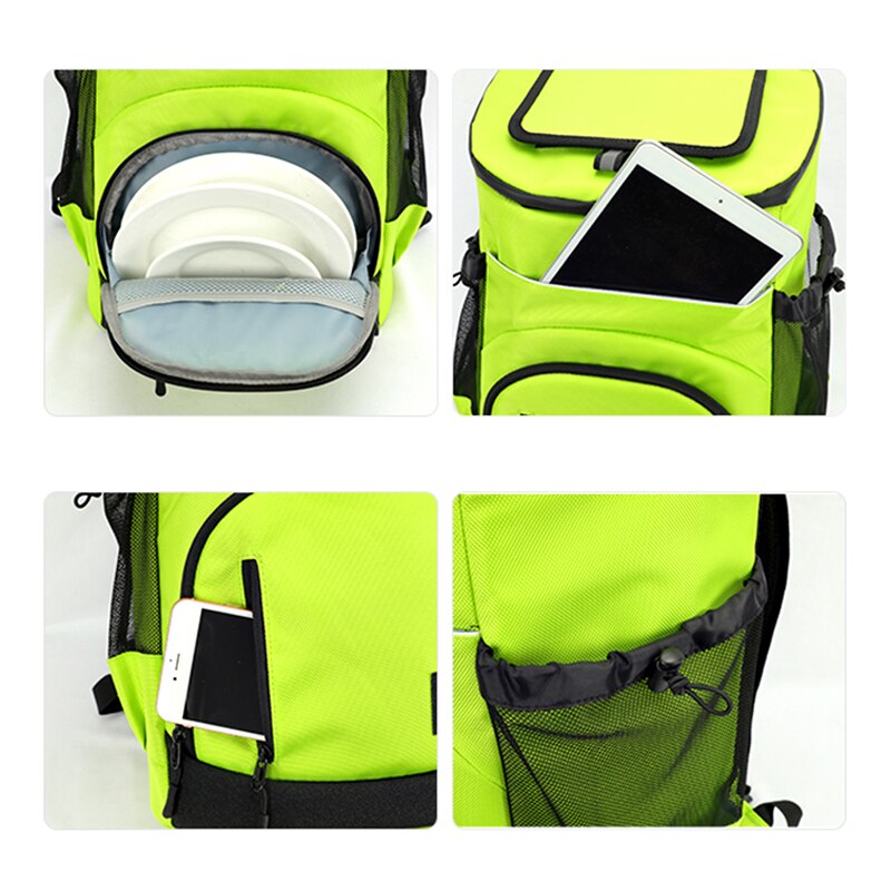 Bolsa térmica de gran capacidad para refrigerador de cerveza, mochila portátil para Picnic, paquete de hielo, 36 latas, 33l