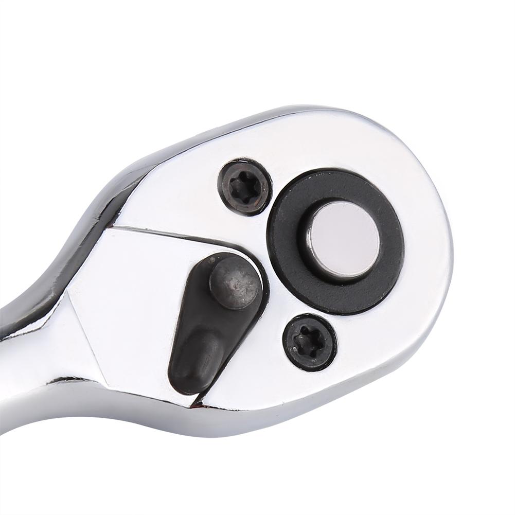 1PC Heavy Duty 1/4 Drive Quick Release Ratchet Socket Wrench Hand Bike Car Repairing Tool