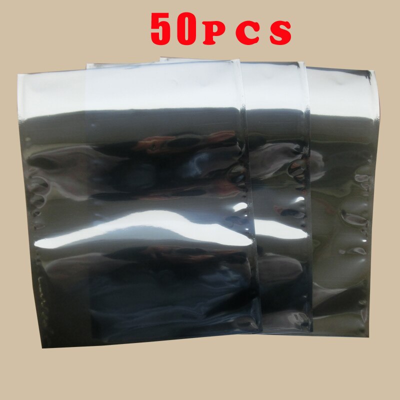 Factory Outlet Open Flat Mouth Antistatic Shielding Bags ESD Self Sealing Bag Antistatic Shielding Plastic Packaging Bag 16*20CM: 50PCS