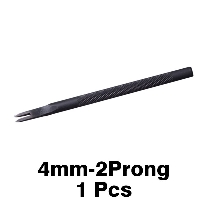 WUTA, 1 pieza, punta de diamante, cincel de cuero de hierro negro, herramientas de punzonado para artesanía de cuero, herramientas de costura disponibles de 3/4mm: Granate