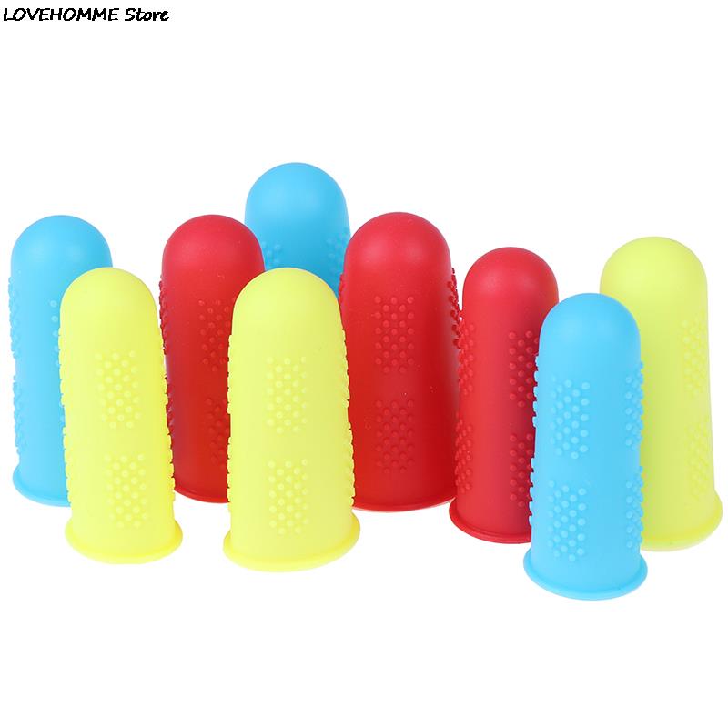 Funda protectora de silicona para dedos, cubierta anticorte resistente al calor, antideslizante, para utensilios de cocina, 3 unids/set por juego