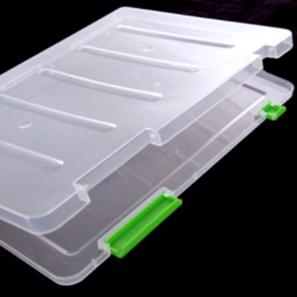Portable A4 Transparent Storage Box Clear Plastic Document Paper Filling Case File Waterproof Storage Box Paper Organizers
