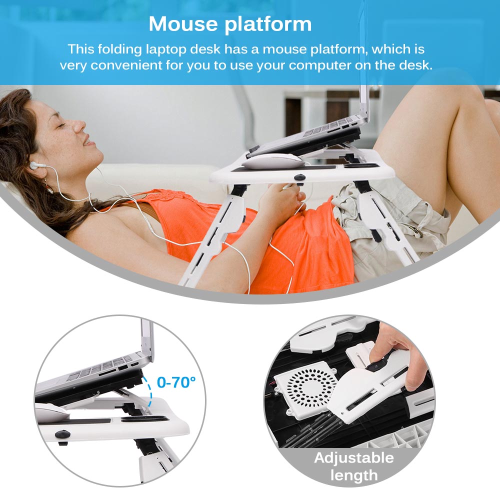 Multifunctional Laptop Table Simple Computer Desk For Bed Sofa Folding Adjustable Laptop Desk On The Bed