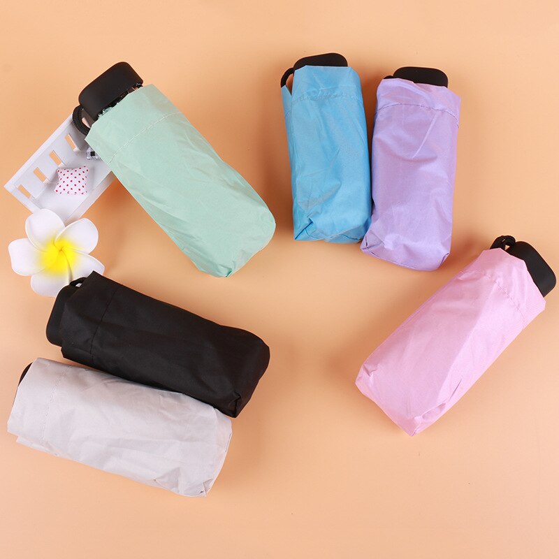 Mini 5 Folding Umbrella Rain Women Parasol Cute Umbrella Parapluie As Novelty Protection Windproof Folding Umbrella