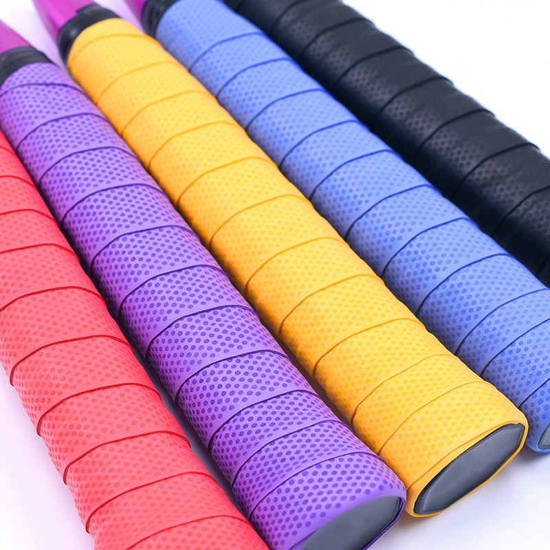1/3PCs Tennis Clap Rubber Badminton Racket Grip Handle Rubber Non-slip Sweat-absorbent with Racket Grip Handle Winding Tape