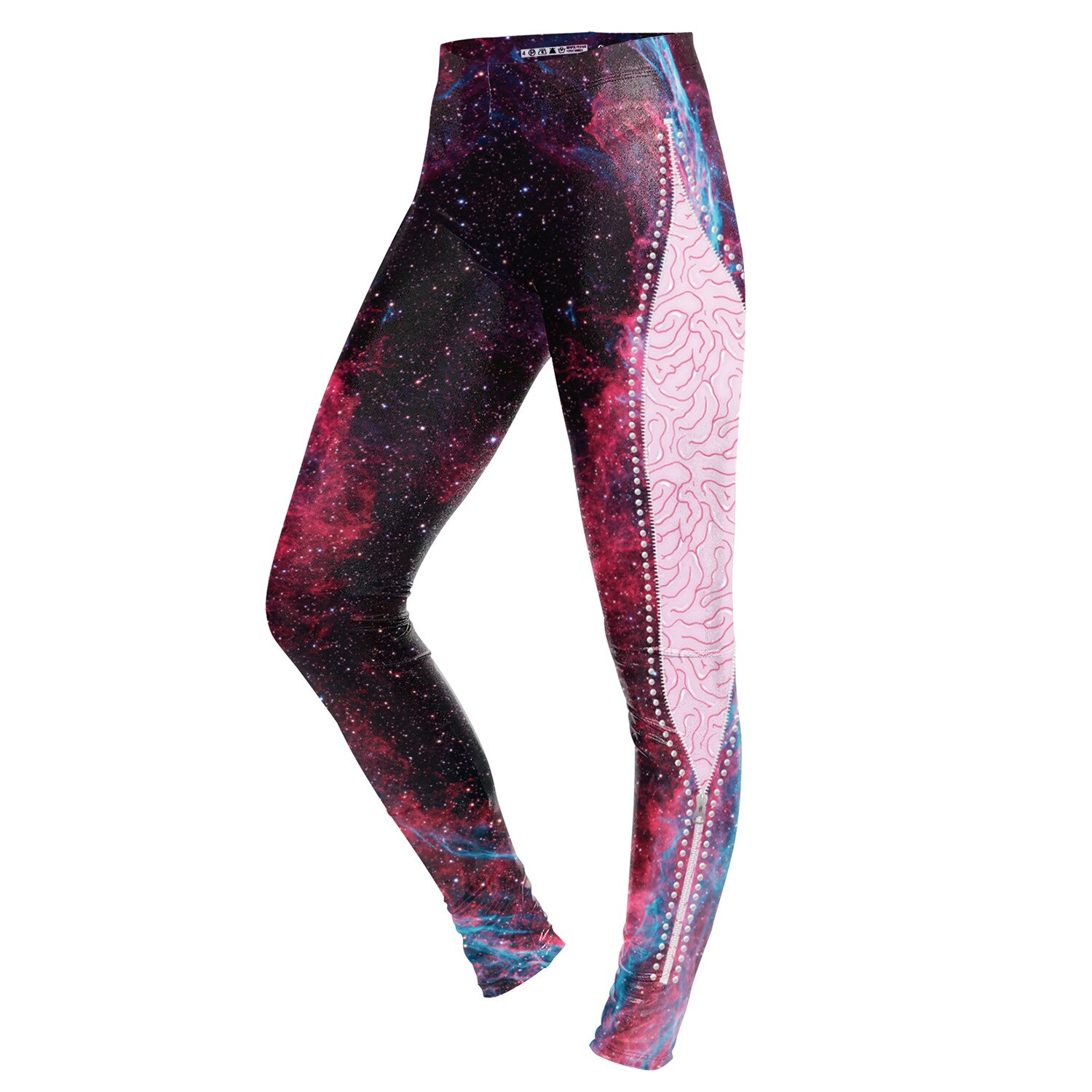 JIGERJOGER Winter color 3D digital print Ankle full length plus size XL girls Leggings dark purple side panel jeggings: S