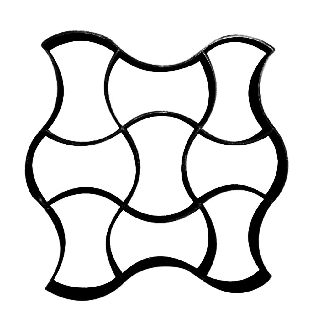 Multi-style Walk Pavement Concrete Mould DIY Garden Paving mould Driveway Patio Stepping Stone Pavement Paver Path Maker: B