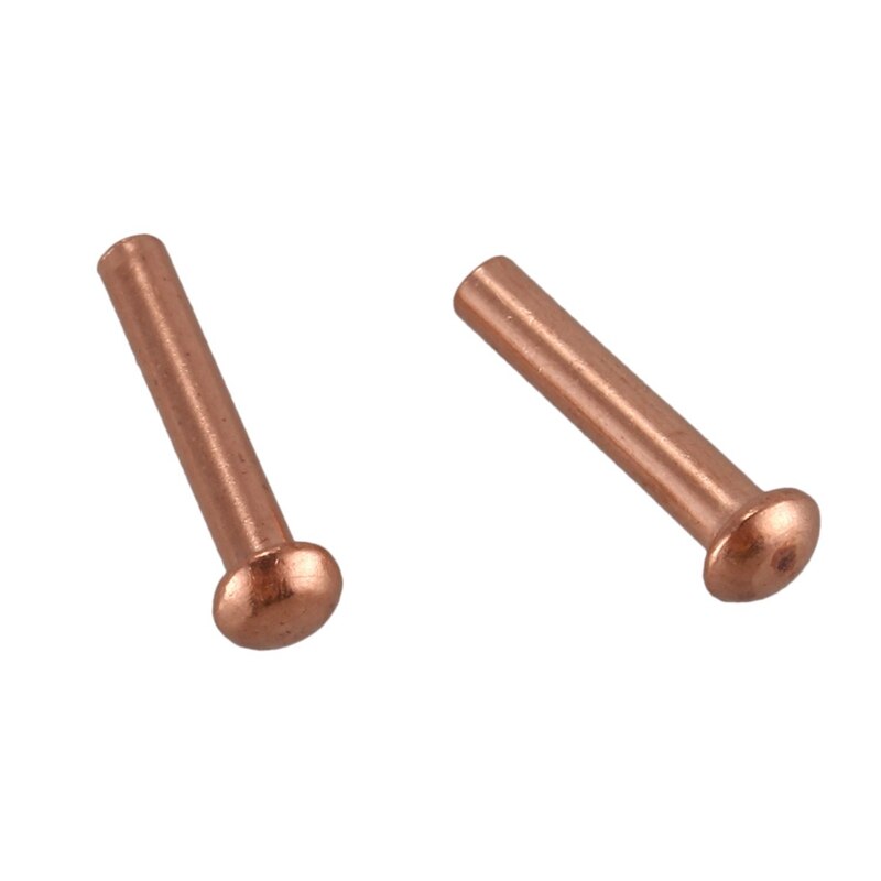 200 Stuks 5/64Inch X 25/64Inch Ronde Kop Koper Solide Klinknagels Fasteners