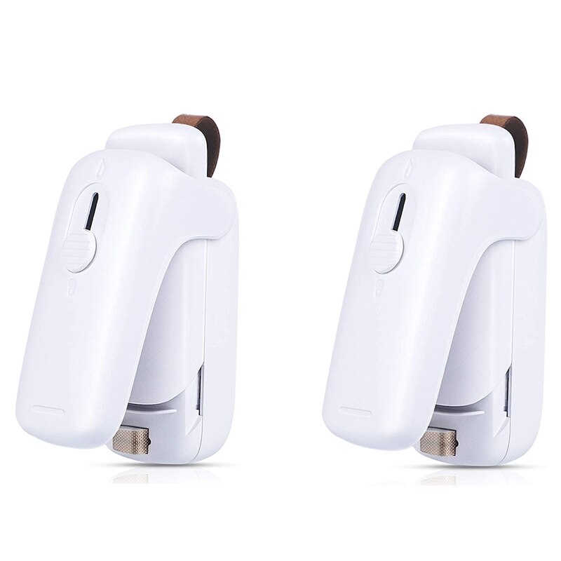 Mini Zak Sealer, 2 In 1 Mini Warmte Sealer Machine Draagbare, Handheld Keuken Warmte Sealer