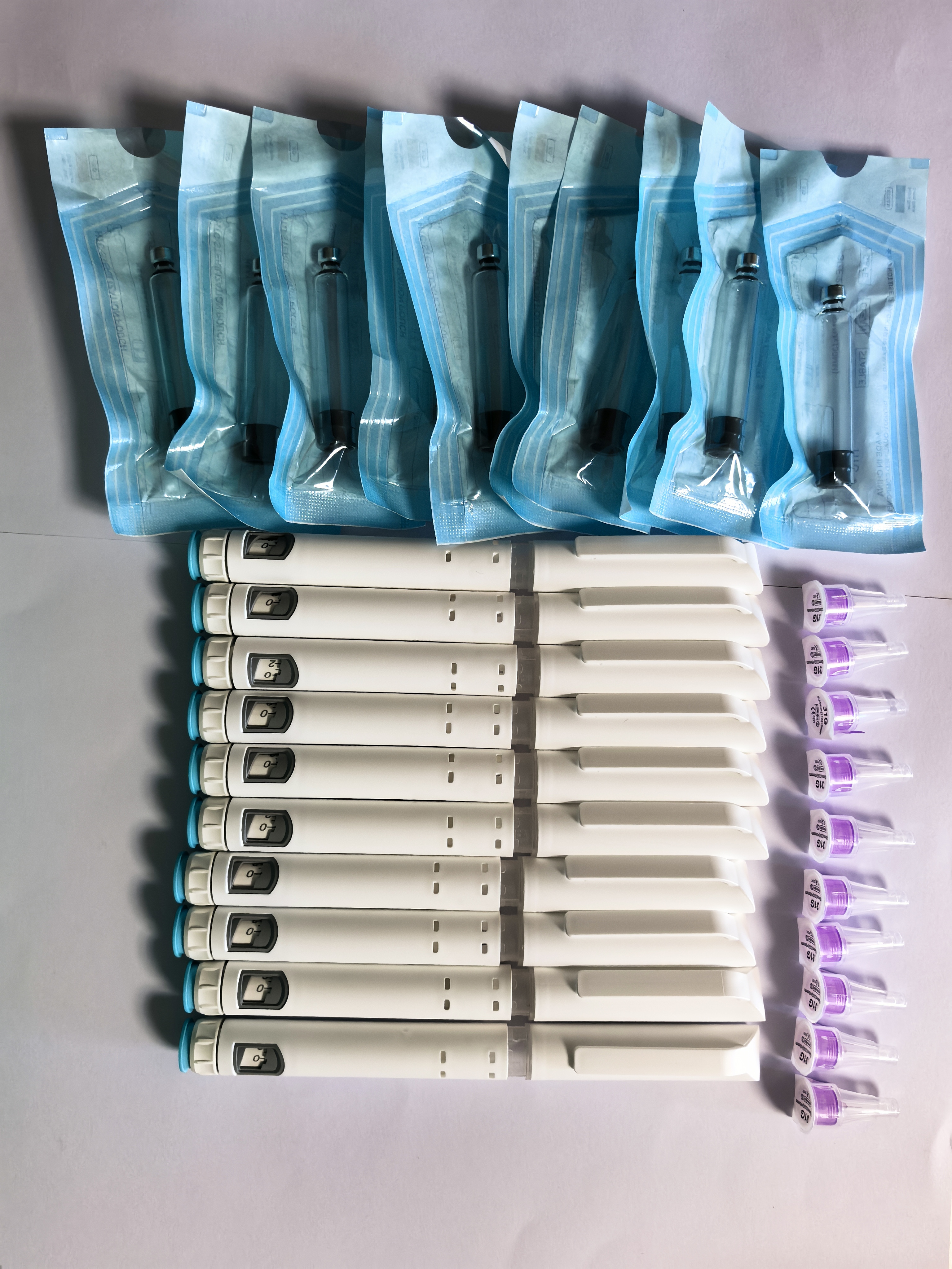 Einmaliger Injektionsstift zur Dosierung von insulingeregulierter Wachstumshormon, hochpräzise einstellbare Dosierung 1 Satz 10 Stück