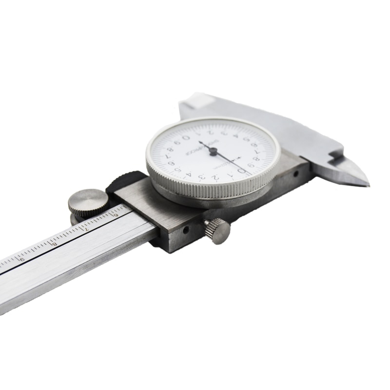 Shock-proof Stainless Steel Precision Vernier Caliper Metric Micrometer Gauge Measuring Tool Dial Caliper 0-150mm/0.02mm caliper