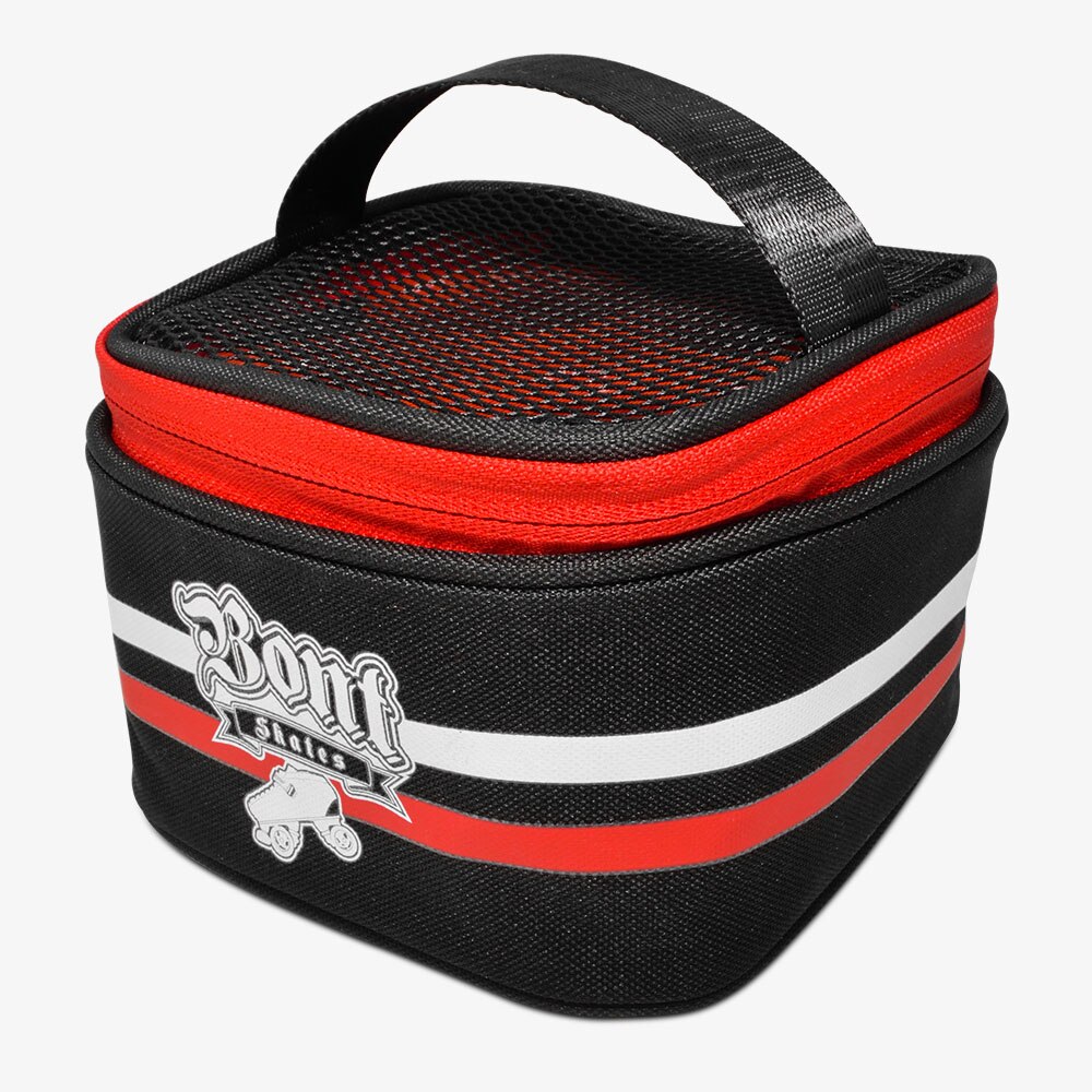 BONT Quad Wheels bag Roller skates wheels bag Jam skate wheels bag Quad skates: Red