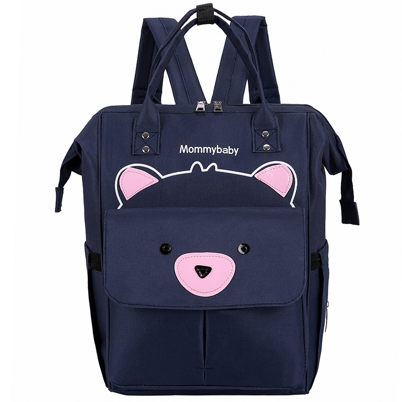 Luiertas Multifunctionele Grote Volume Moeder Moederschap Pakket-Stijl Women's Bag Zwangere Vrouwen Reizen Schouder mother 'S Ba: Cute Bear Blue