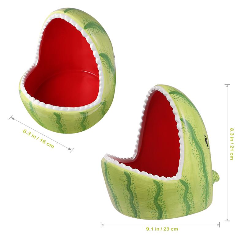 Kreative Keramik Hamster Haus Karikatur Wassermelone Hai bilden Kleine Ebene Haustier Verschachtelung Lebensraum KäFeige Zubehör Haustier Haus
