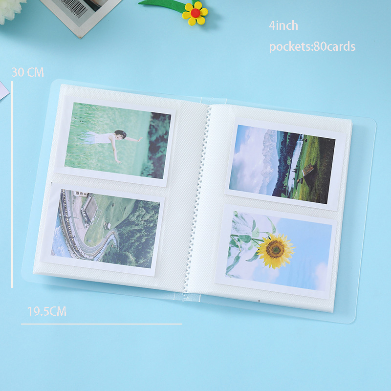 Album photo transparent Kpop, porte-carte photo, idole étudiante, livre de renforcement, 3 po, 4 po, 5 po: green
