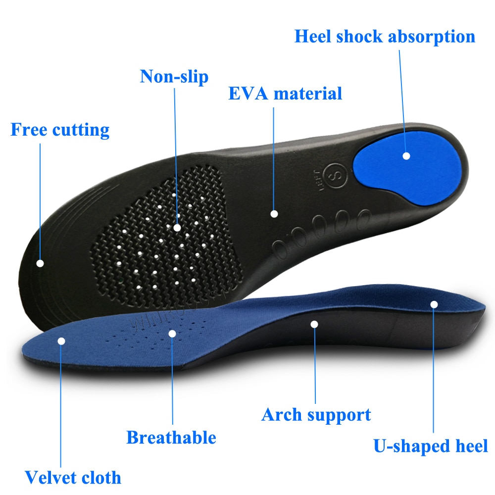 Flatfoot Orthotics Orthopedic insoles Varus Feet Cushion Pads Care insoles orthopedic plantillas para los