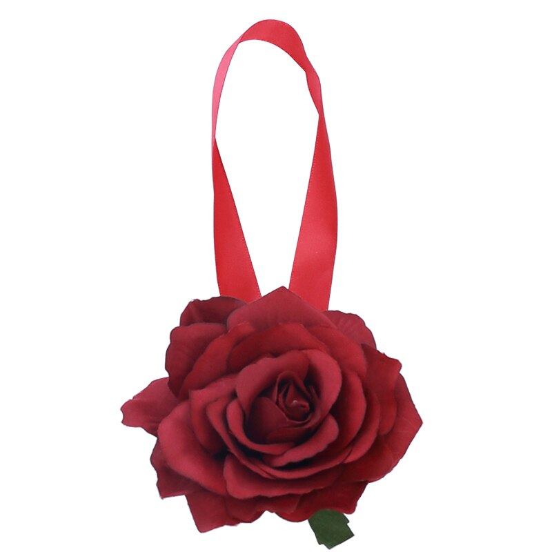 Magnet Vorhang Clips Gebunden Blumen Kreative Pfingstrose Blume Vorhang Schnur Krawatte Wohnkultur Tieback Halfter Vorhang Schnalle: 05