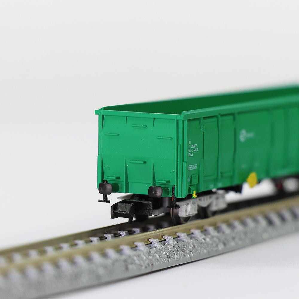 1pc/2 stk n skala grøn renfe højside gondolvogn 1:150 jernbanevogne rullende materiel godsvogn model tog  c15013 plv