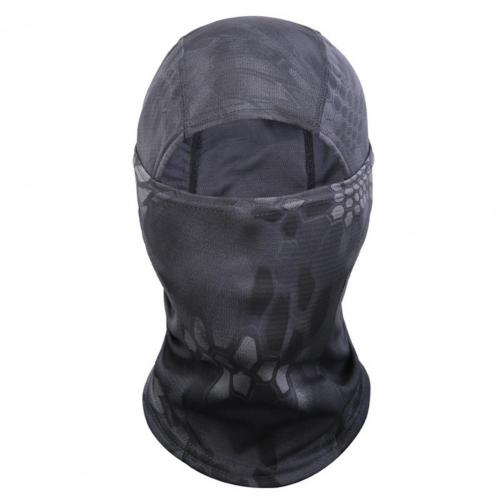 Winter Wärmer Thermische Winddicht Sturmhaube Kalten nasser Hütte Helm Liner Volle Gesicht Kappen Männer Frauen Kappe Beanies: Schwarz Python