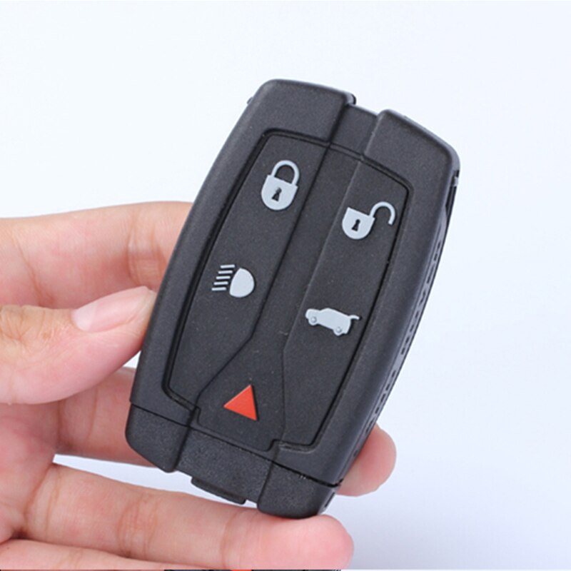 Five-button Black Car Key Smart Card Remote Control Key Replacement Shell Suit For Land Rover Land Freelander 2 Key Accessories