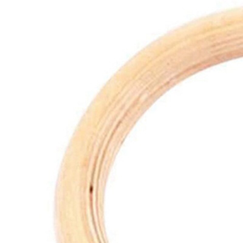 1 stk birk fitness ringe gymnastik trænings ring træ 32mm øvelse fitness gymnastik ringe gym øvelse