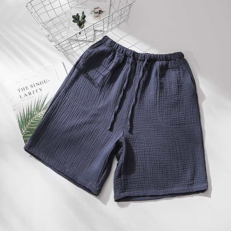 Sleep Shorts Men Pijama Pants Summer Cotton Pyjamas Pants Lounge Shorts Sleeping Trousers Mens Pyjama Bottoms Fdfklak