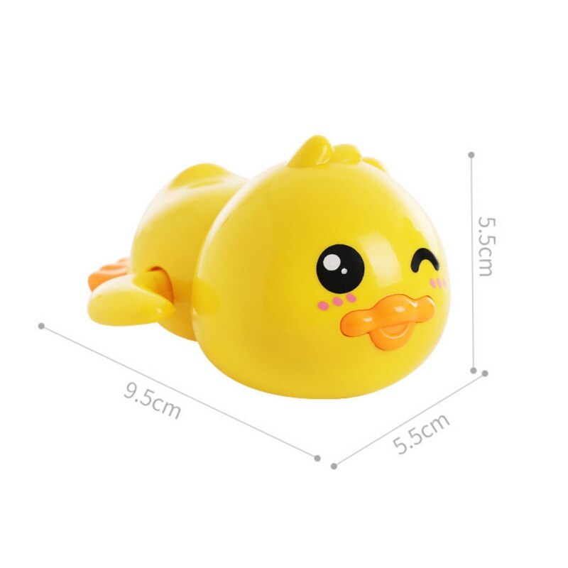 Novos Brinquedos para o Banho Do Bebê de Natação Piscina Brinquedos de Banho Pato Animal Bonito Brinquedos Clockwork Wind Up Cadeia de Banho Jogo Do Banheiro Água