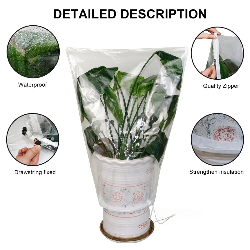 Sacchetti di copertura per piante antigelo coperture protettive per piante invernali opzione multi-dimensioni