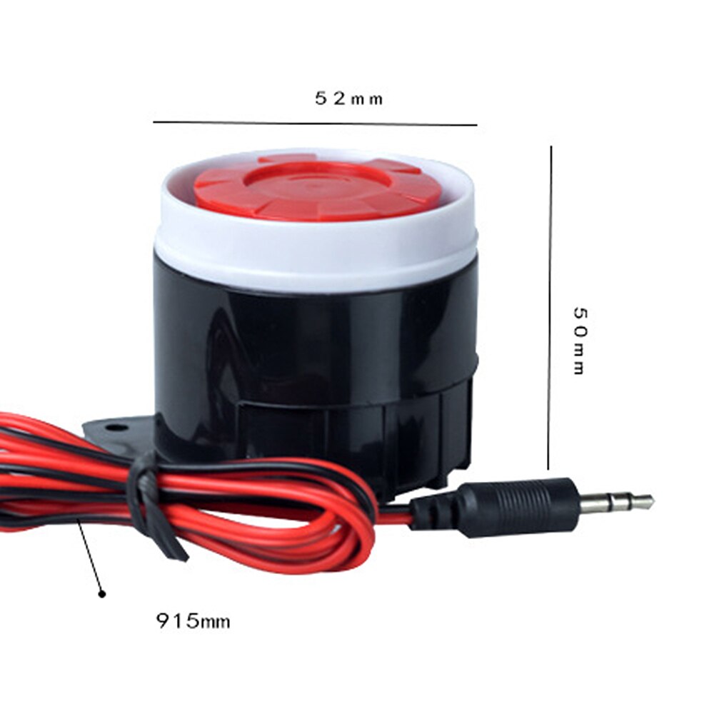 External Mini Wired Siren 110 dB Prompt Alert Alarm for Home Security System