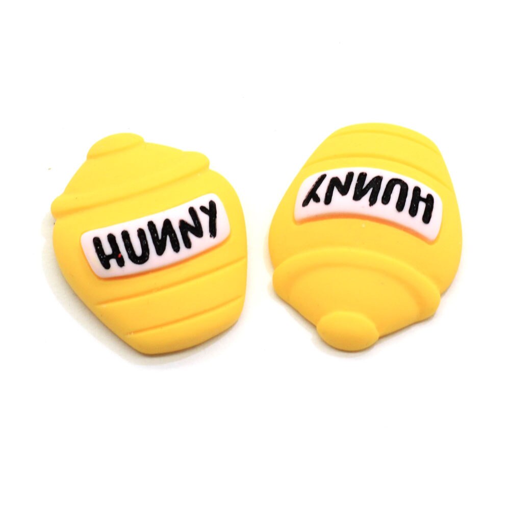 50/100 stuks fabriekshars honingpot cabochons flatback hars honingpot cabochons kawaii kleine poppenhuis voedsel flessen: 1 / 6 x 18 x 23mm-50 stuks