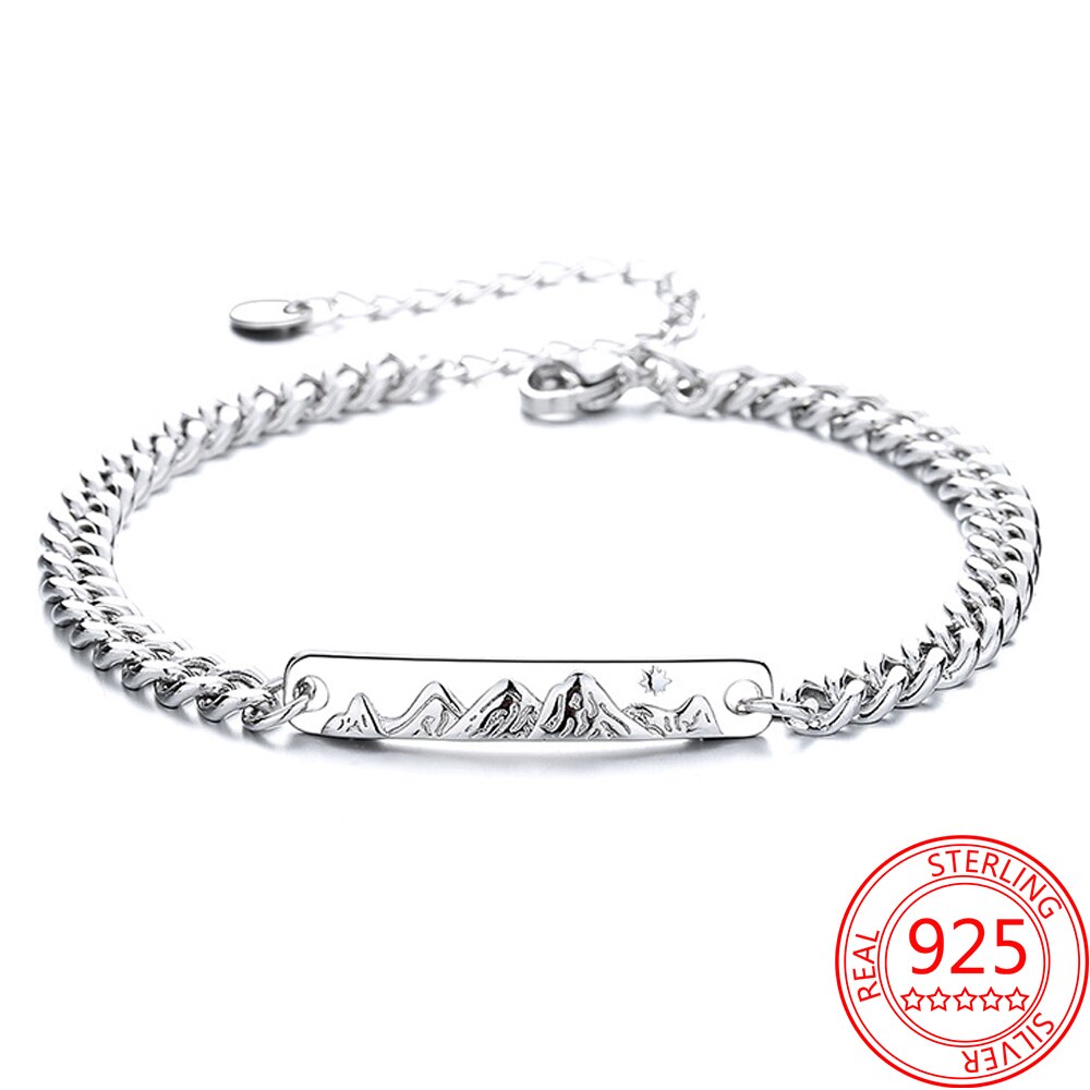 Authentieke 925 Sterling Zilver Landschapsschilderkunst Beroemde Ketting Armband Vrouwen Verklaring Mode-sieraden