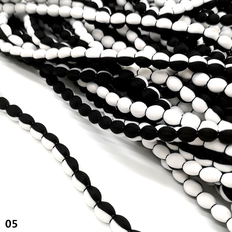 2 yards spetskant band pompom band sömnad spetstyg handgjorda pysseltillbehör: 05