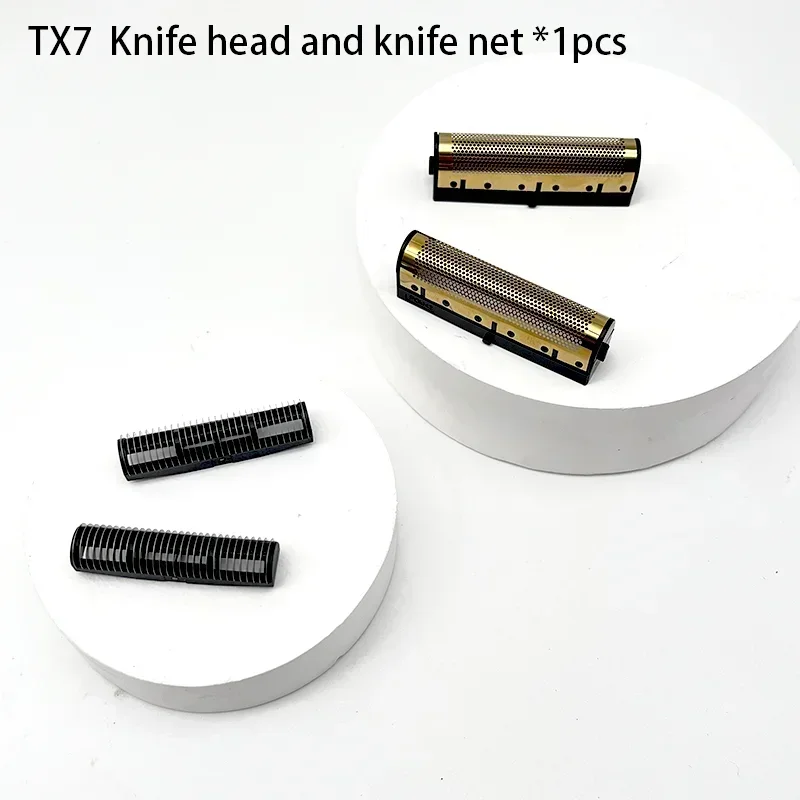 Kemei KM-TX1 TX3 TX5 TX7 TX10 Hochwertige doppelschneidige Elektrorasierer-Ersatzklinge für Höhle Haushalt: Silber