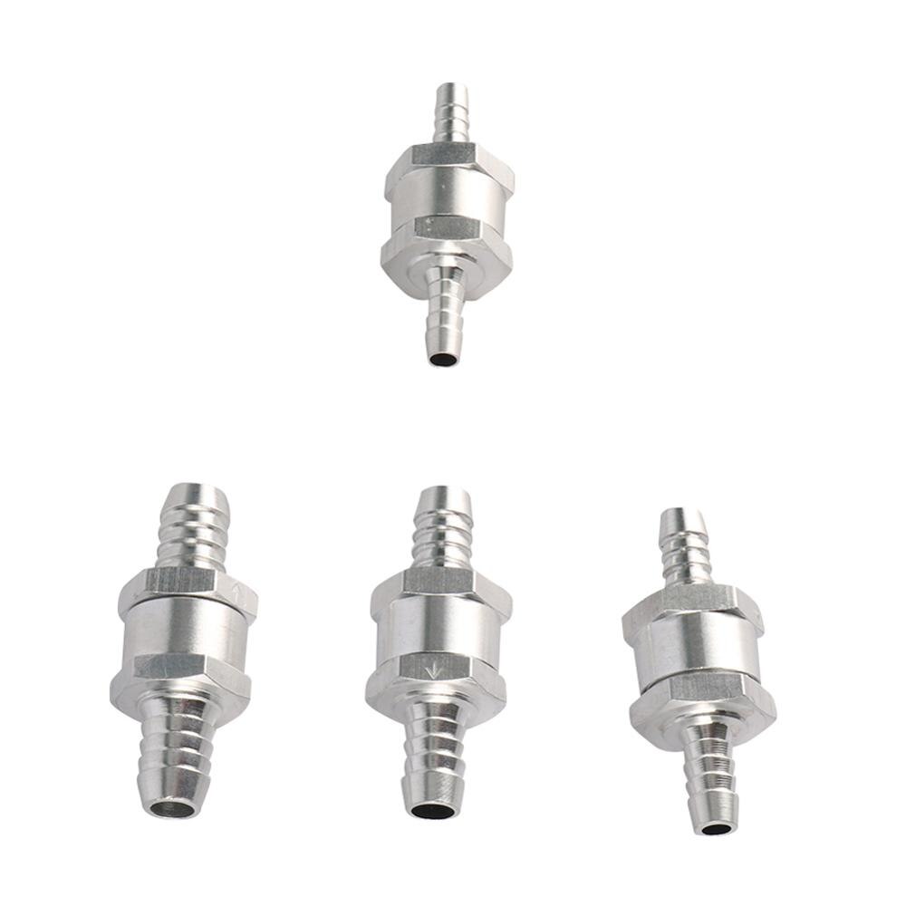 Válvula de retención de combustible de aleación de aluminio, válvula de retención de no retorno unidireccional de gasolina y diésel para manguera de vacío de coche, bombas de agua y aceite, 6mm/8mm/10mm/12mm