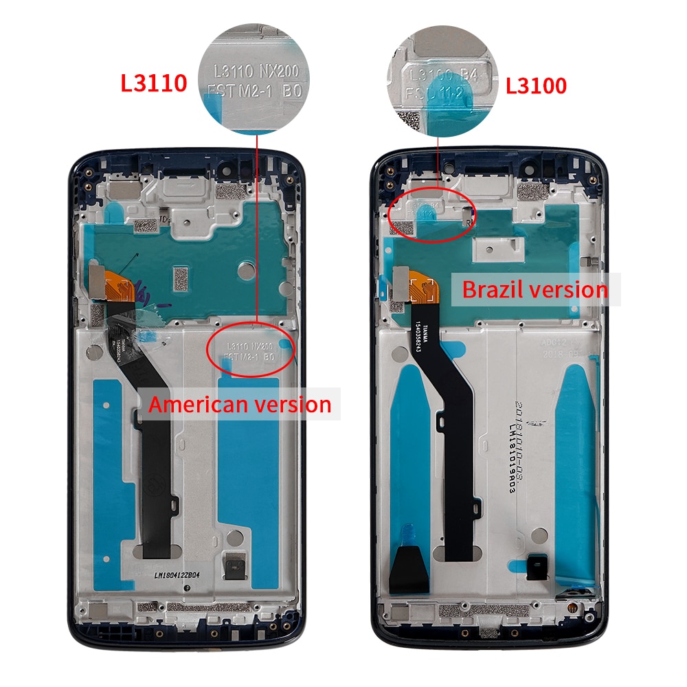 Original For Motorola Moto E5 Plus XT1924 LCD Display Touch Screen with Frame Digitizer For Moto E5 XT1944 LCD Screen with Frame