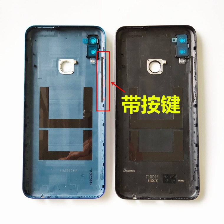 For Huawei P Smart Back Battery Cover Housing Chassis Back Cover With Power Volume Buttons+Back Camera Glass Lens