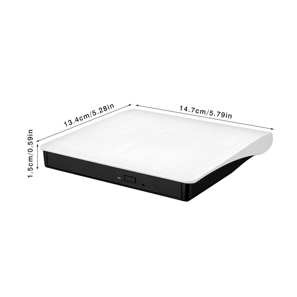 Driver USB External CD DVD RW Mobile Drive Case Laptop Desktop Optical Disc DVD RW Drive Writer Burner For Laptop Desktop: Default Title