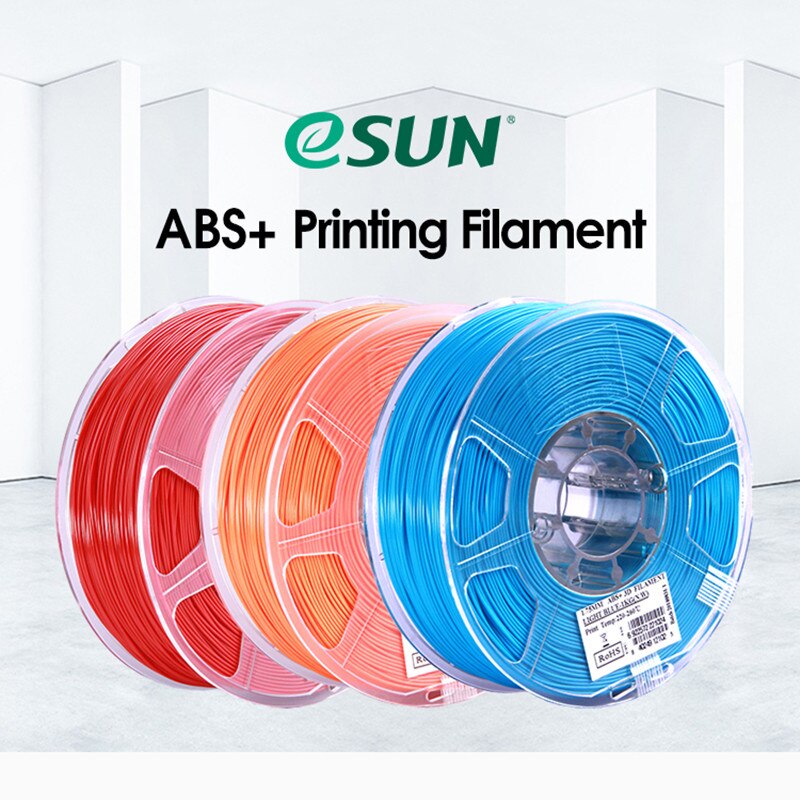 eSUN ABS+ Filament 1.75mm ABS Plus 3D Printer Filament Accuracy +/- 0.05mm 1KG 2.2 LBS Spool 3D Printing Material for 3D Printer