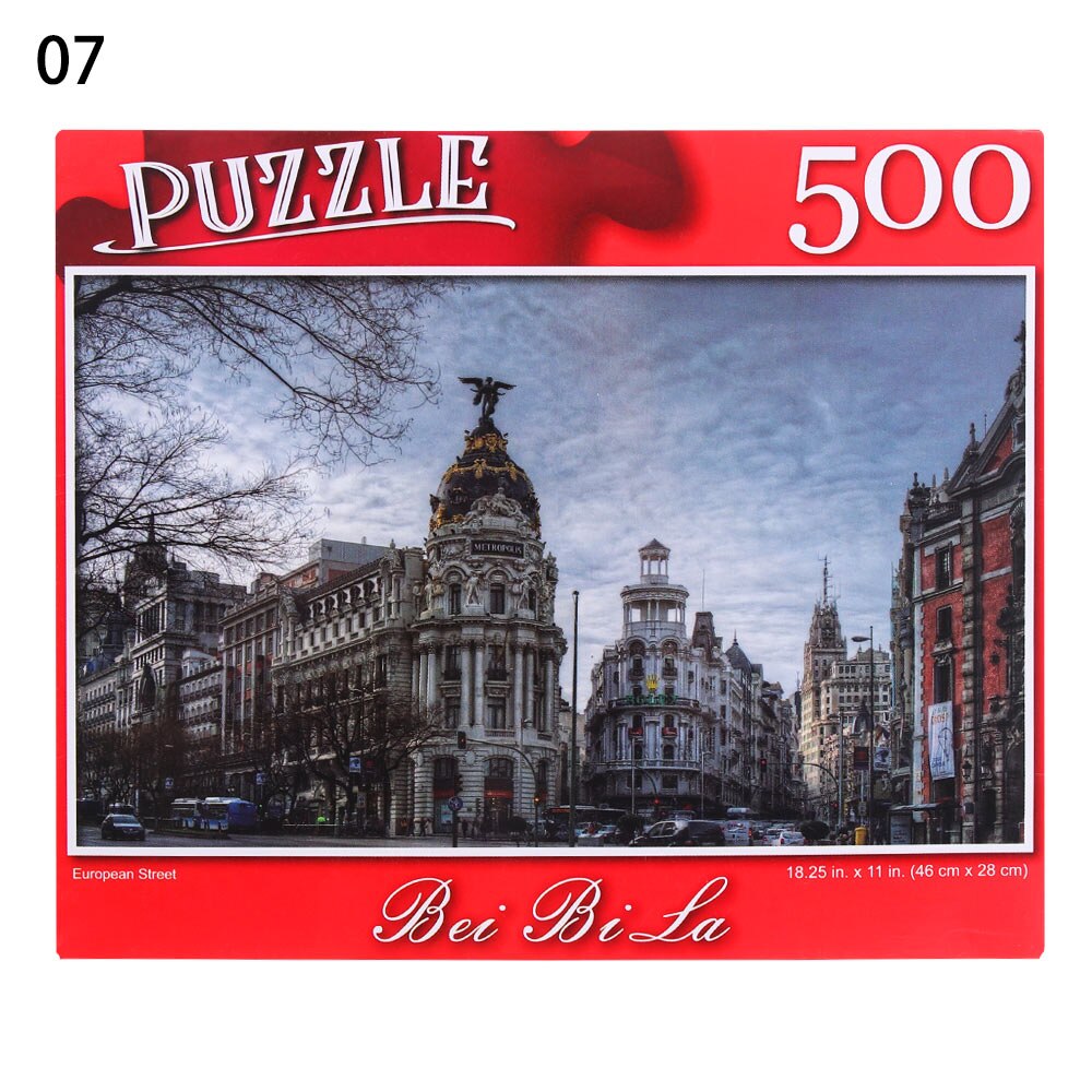 500 stück Bildungs Puzzle Puzzle Dekompression Spiel Erwachsene Rätsel Spielzeug Landschaften Rätsel Wohnkultur: 7
