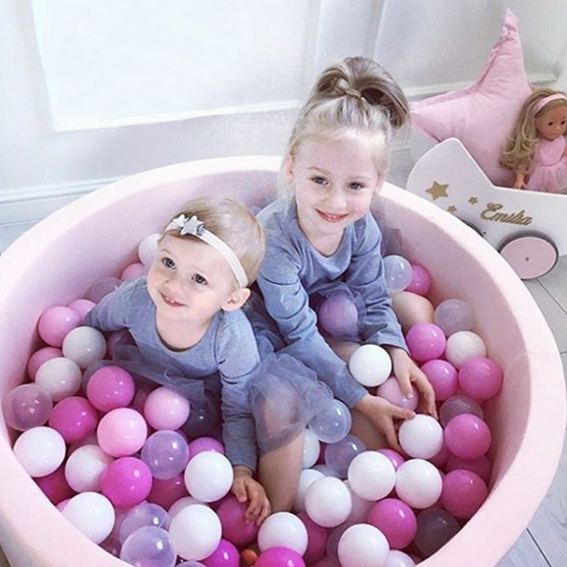 Runde kravlegårde til børn havkuglegrav babypool spædbarnssvamp børnegårdsplads bløde farverige kuglegrave babyhegn værelsesindretning
