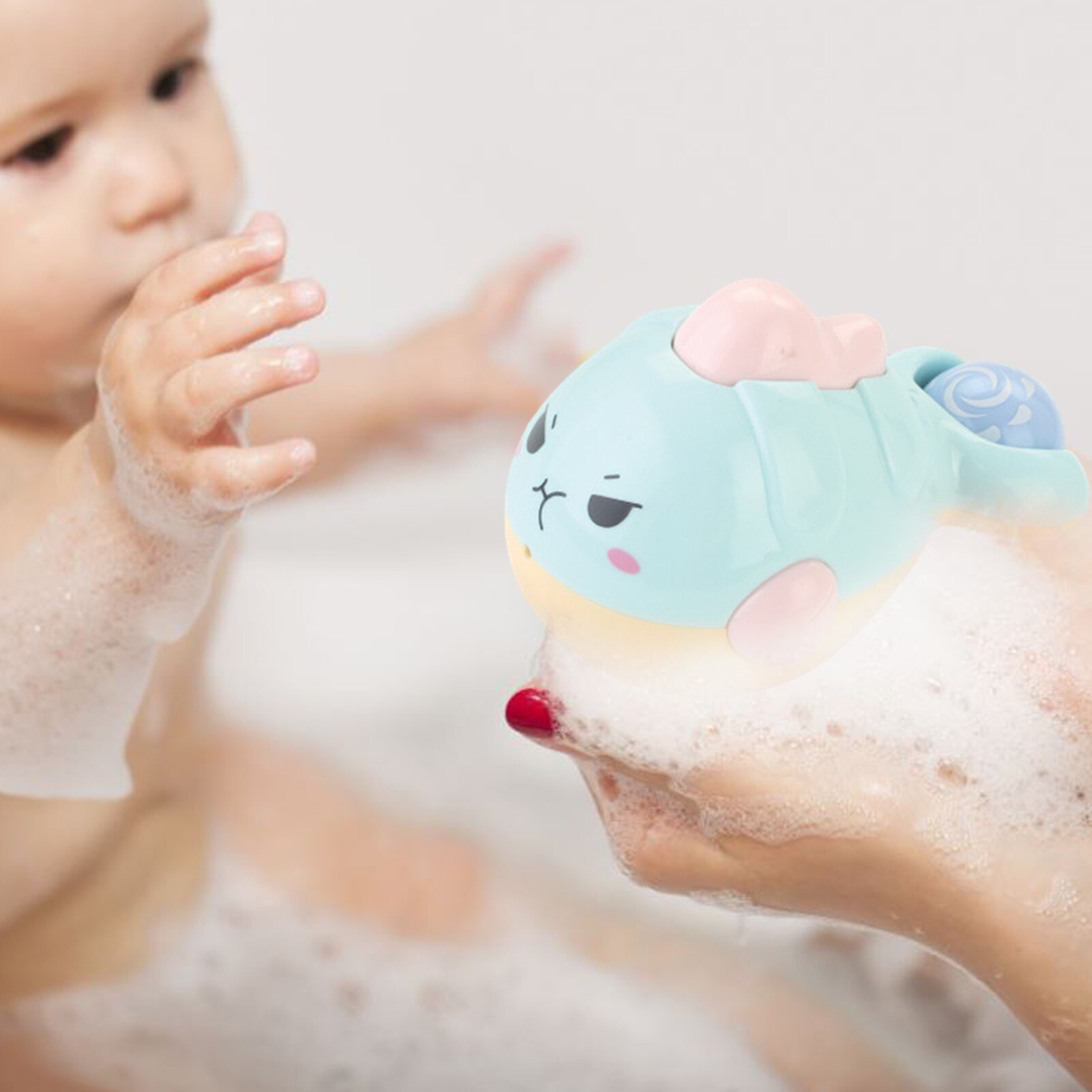Buntes, robustes baby-badespielzeug, stapelbecher für jungen und mädchen, schwimmender badeanzug