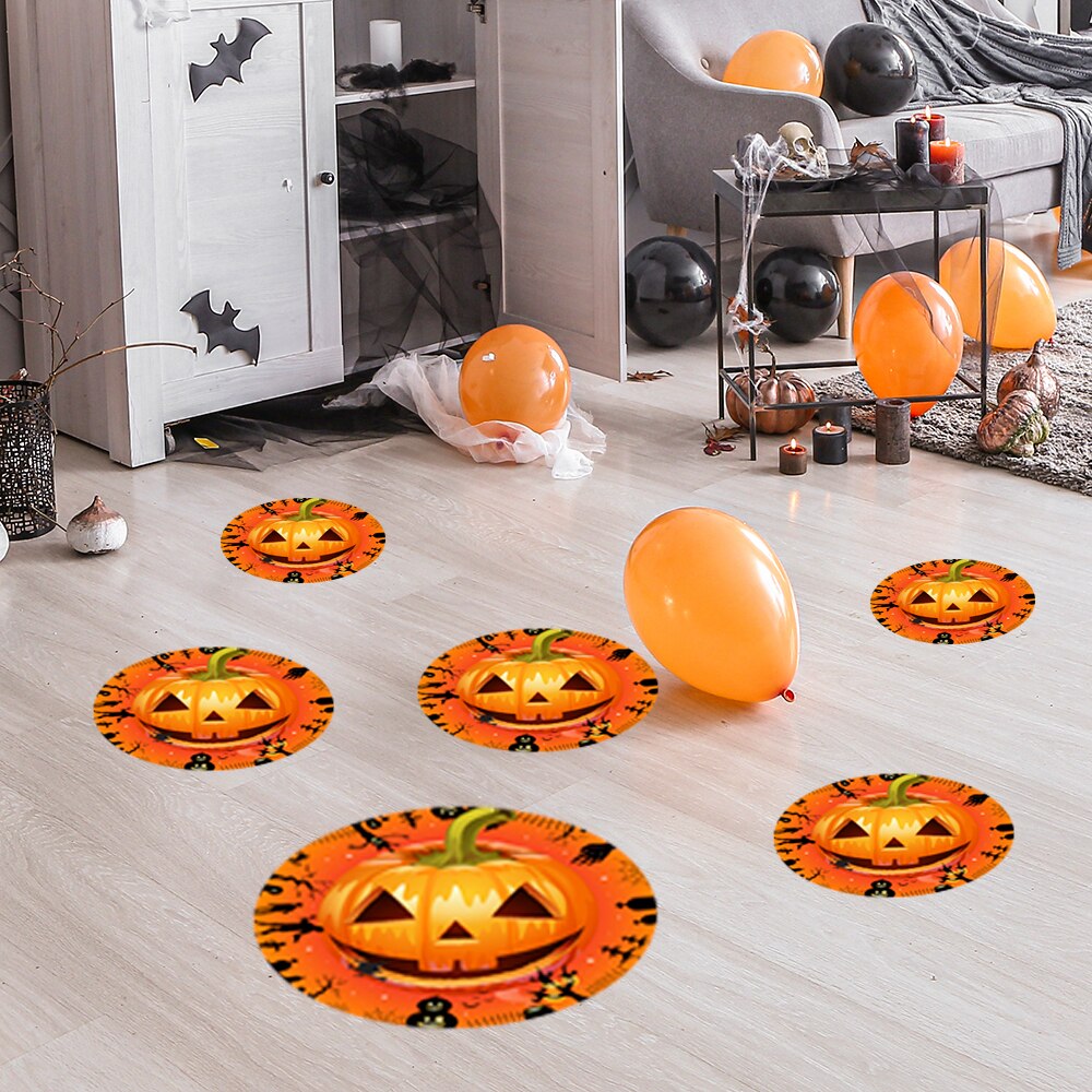 12 Pieces Floor Decals Pompoen Ogen Pvc Stickers Muurstickers Posters Voor Halloween Party