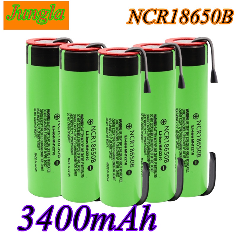 Originele 18650 Batterij NCR18650B 3.7V 3400Mah 18650 Lithium Oplaadbare Batterij Lassen Nikkel Vel Batterijen