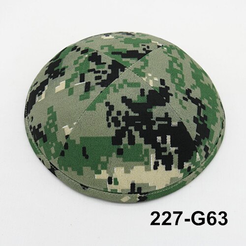 Camouflage 19cm kippot Appaerl Accessories Hats Caps Skullies beanie Kippah Jewish Yarmullka: 227G63