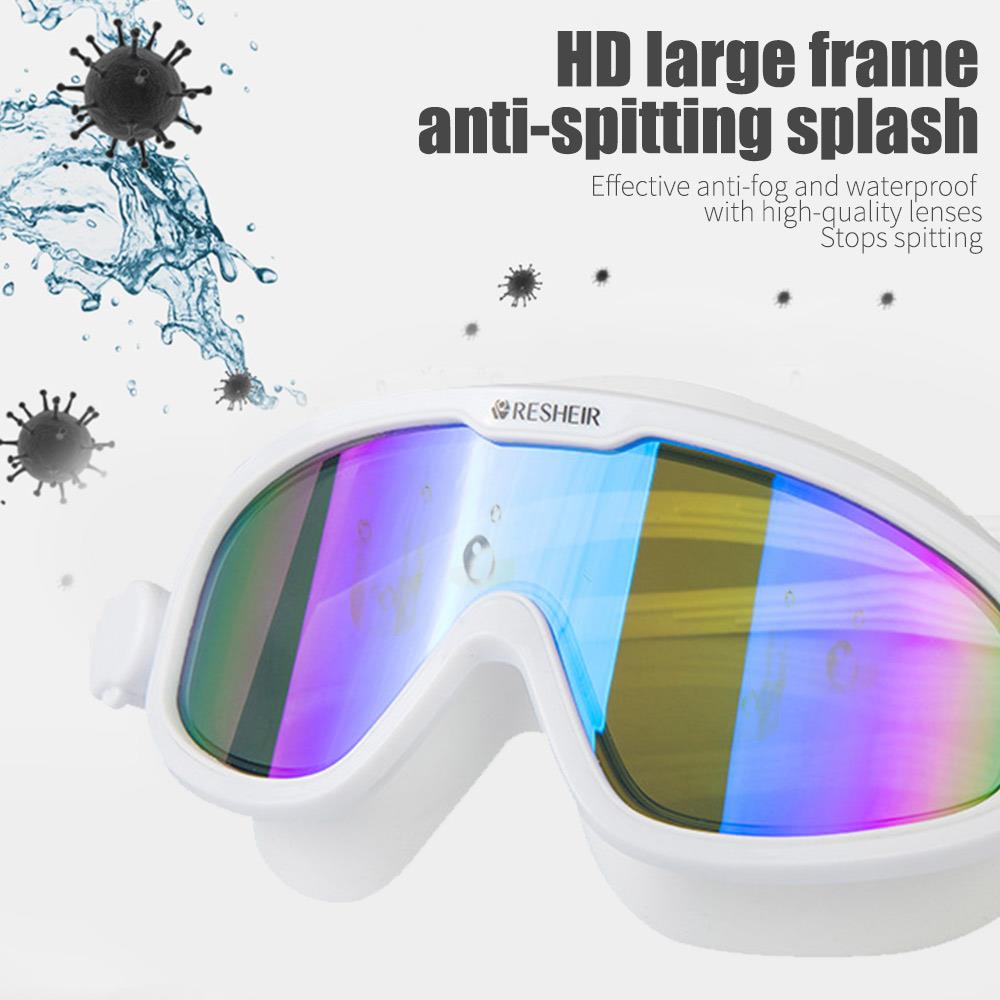 PC Eye Protector Protective Spectacles Goggles Practical Adult Swimming Pool Beach Swimming Mirror Swimming Goggles Portable