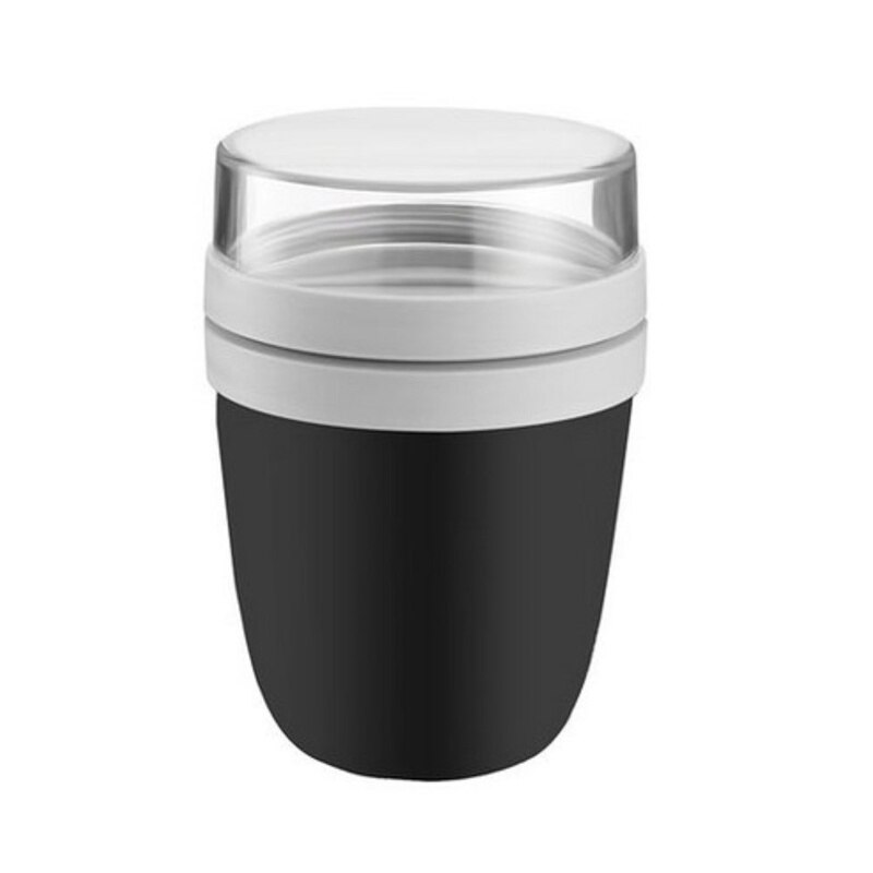 Tarwe Stro Doos Lunch Ontbijt Drinken Pap Cup Ademend Verzegelde Soep Cup: black