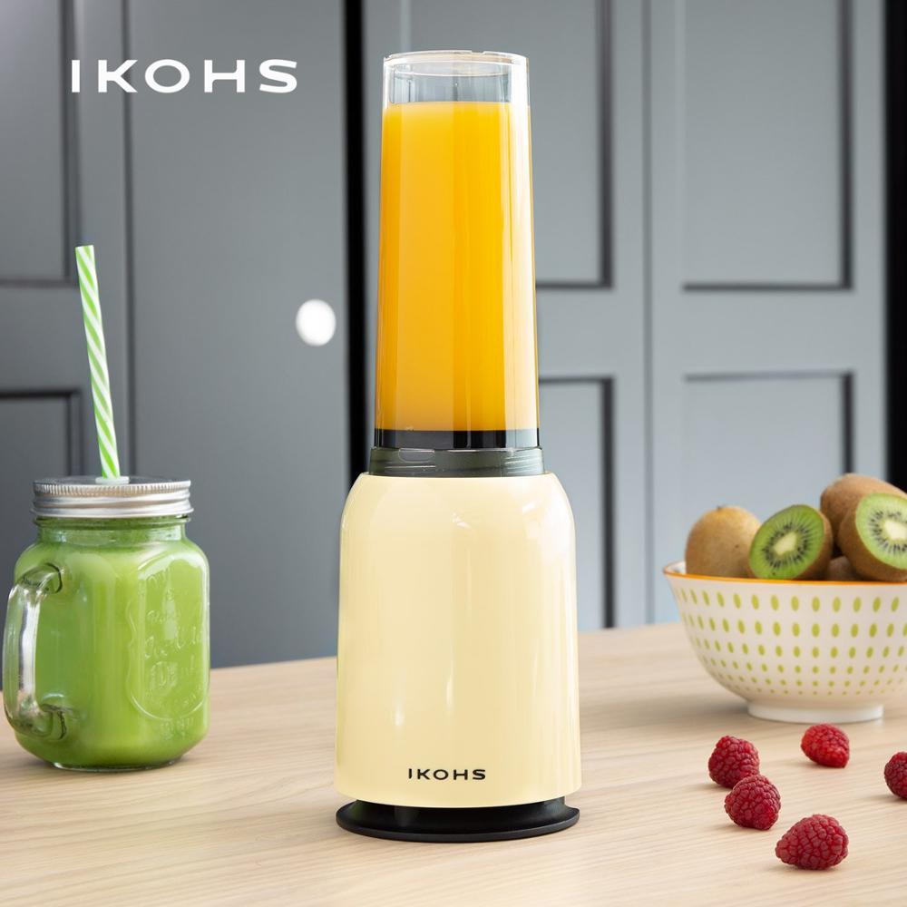 Batidora de vaso MOI SLIM IKOHS Vainilla Beige 400ml 234W batidora de mano compatible con Vegetales Fruta Cítricos Exprimidor de Naranja Electrico Mixer