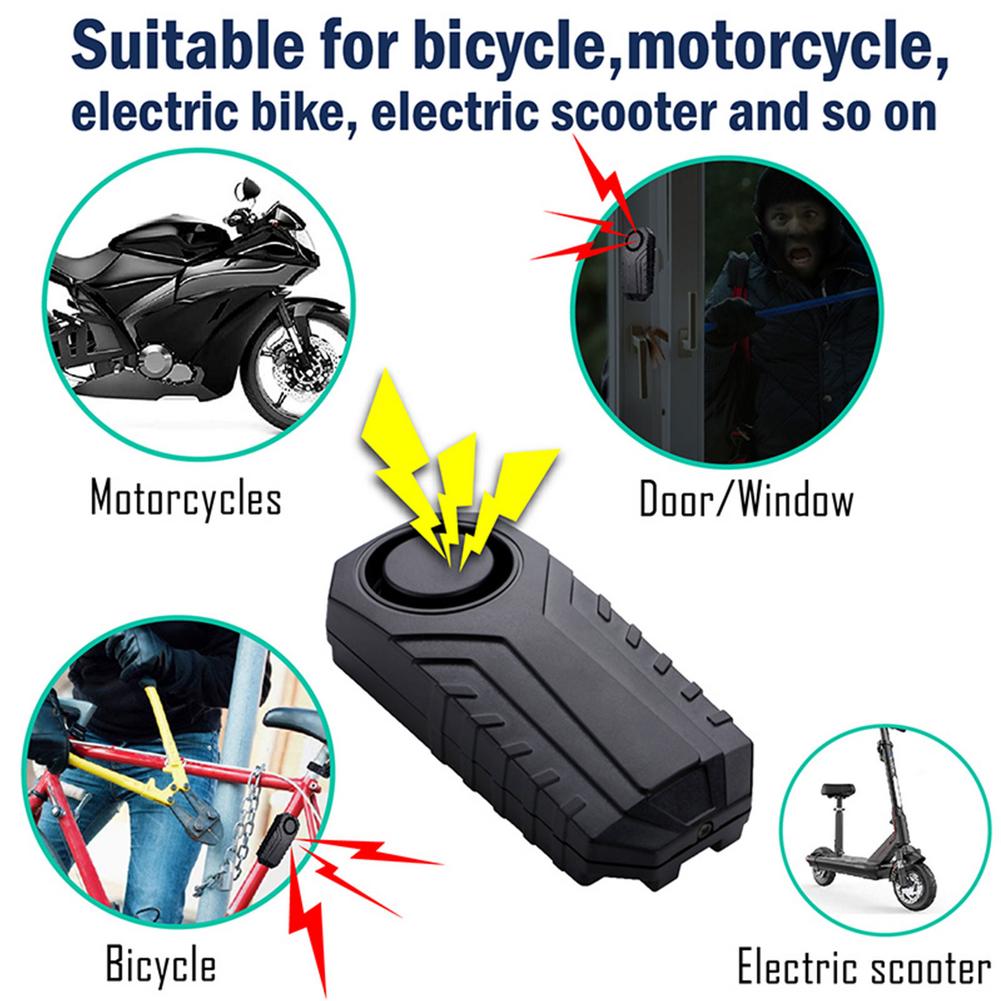 Bike Motorcycle Electric Car Vehicle Security Anti Lost Remind Vibration Warning Alarm Sensor Remote Bike Alarm Anti-theft Alarm