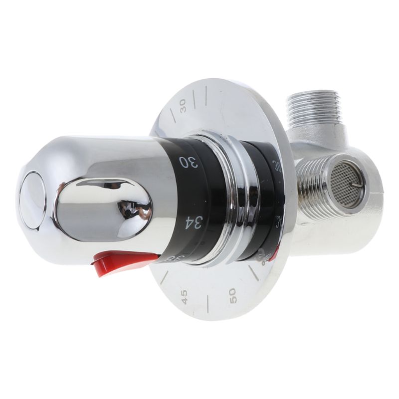 Brass Thermostatic Valve Water Temperature Control Valve Thermostatic Mixer for Home Bathroom Shower Water Heater Supply