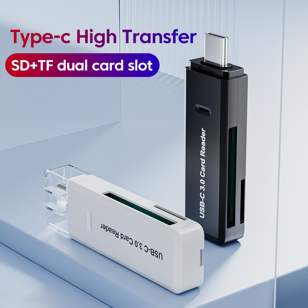 Lettore di schede di tipo C 2 in 1 Tipo C 2.0/3.0 a SD Lettore di schede di memoria TF Adattatore per lettore di schede ad alta trasferimento per PC Accessori per laptop